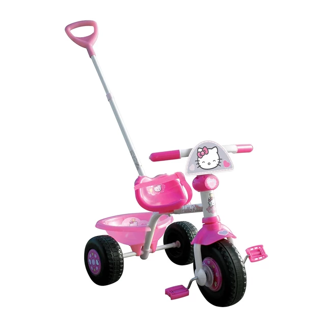 Hello Kitty detská trojkolka s vodiacou tyčou