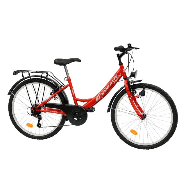 Juniorský bicykel DHS Cityline 2414 14" - červená