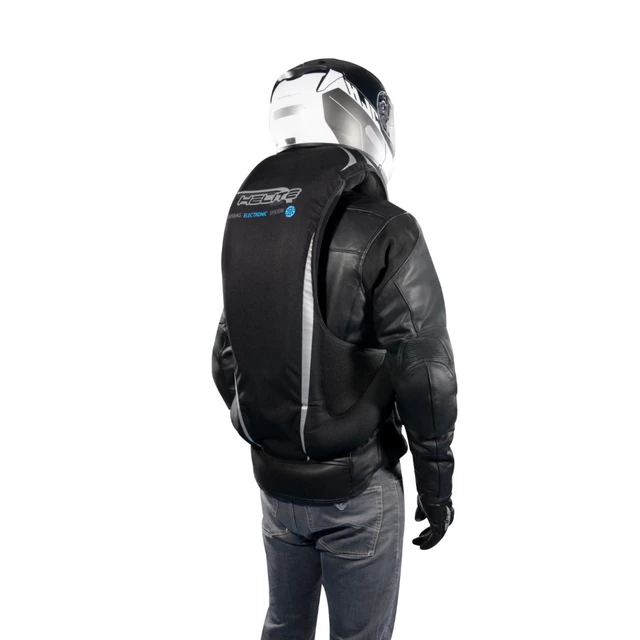 Airbagová vesta Helite e-Turtle čierna rozšírená - čierna