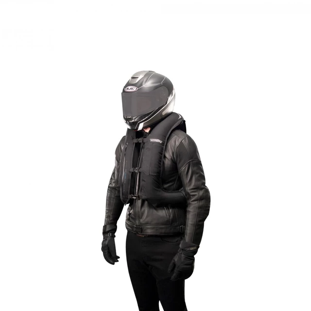Airbagová vesta Helite e-Turtle černá rozšířená, elektronická - černá