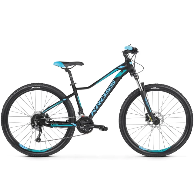 Women’s Mountain Bike Kross Lea 7.0 27.5” – 2020 - Black/Blue/Turquoise