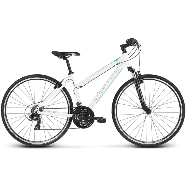 Kross Evado 1.0 28" - Damen Cross fahrrad Modell 2020 - weiß-türkis