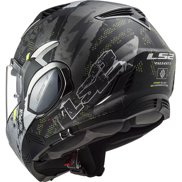 Flip-Up Motorcycle Helmet LS2 FF900 Valiant II Gripper P/J