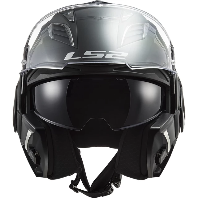 Flip-Up Motorcycle Helmet LS2 FF900 Valiant II Solid P/J