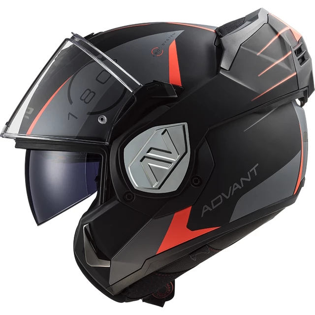 Flip-Up Motorcycle Helmet LS2 FF906 Advant Codex Matt Black Titanium P/J