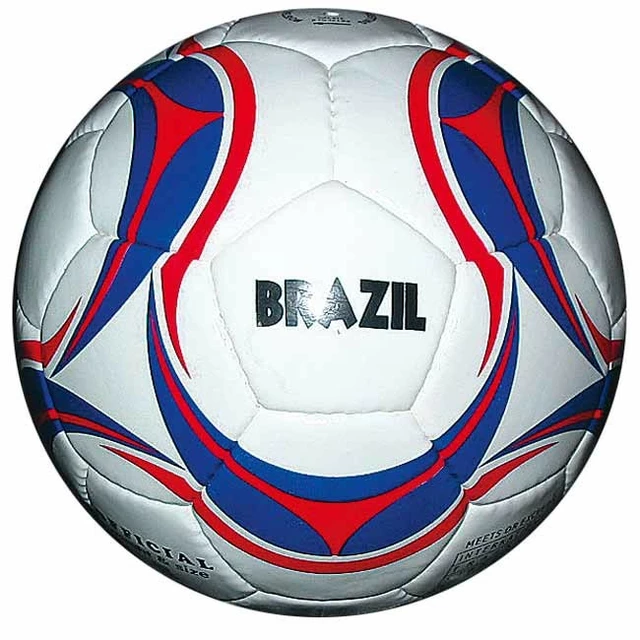 Futbalová lopta - SPARTAN Brasil Cordlay veľ. 5 - bielo-žltá - modro-bielo-červená