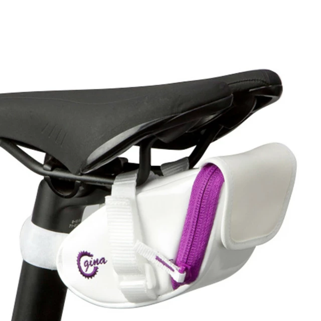 Bicycle Saddle Bag Crops Gina 04-XS - Green - White