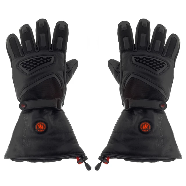 Vyhřívané lyžařské a moto rukavice Glovii GS1 - černá