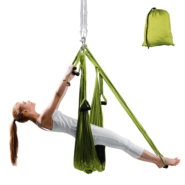 Popruhy na aero jogu inSPORTline Hemmok - zelená - zelená