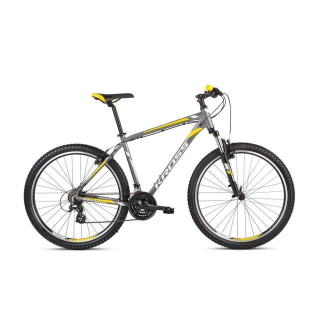 Mountain Bike Kross Hexagon 2.0 26” – 2021 - Graphite/Silver/Yellow