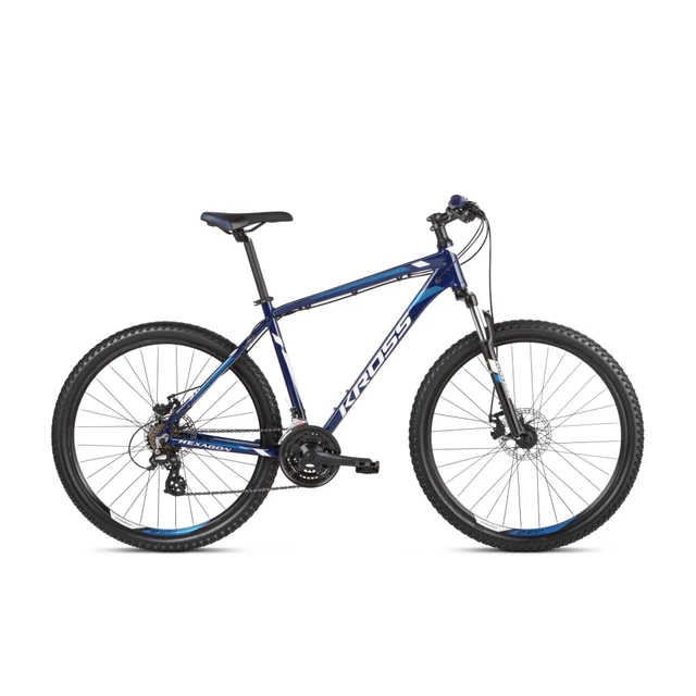 Mountain Bike Kross Hexagon 3.0 27.5” – 2021 - Dark Blue/Blue/White