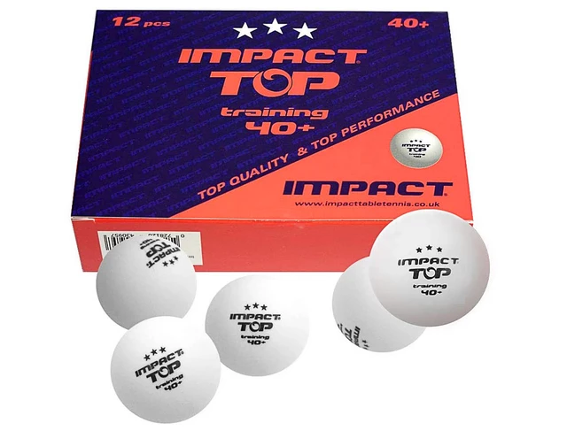 Impact Top Training 12er 40+ Profi Tischtennis Bälle