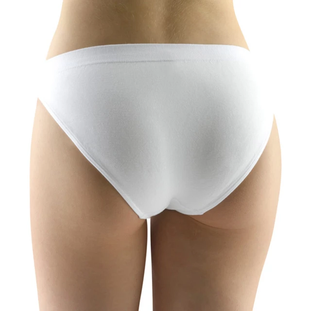 Klasické kalhotky s úzkým bokem EcoBamboo - bílá