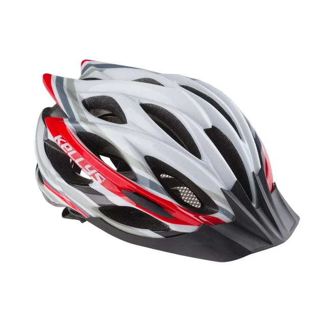 Bicycle Helmet KELLYS DYNAMIC - Violet-White - White/Red