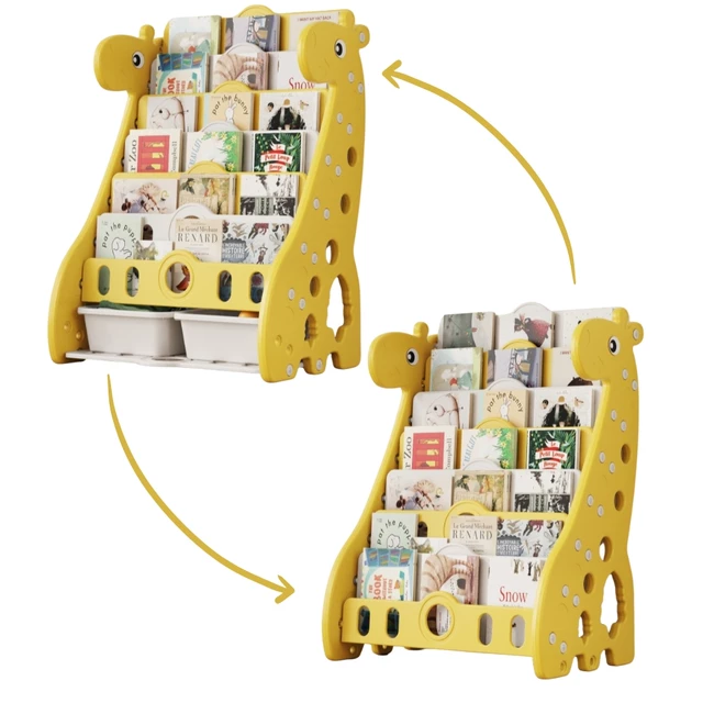 Children’s Bookcase inSPORTline Girafondo - Yellow - Yellow