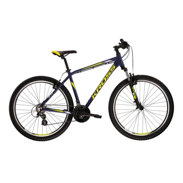 Mountain Bike Kross Hexagon 2.0 27.5” – 2022 - Graphite/Black/Yellow - Dark Blue/Lime/Grey