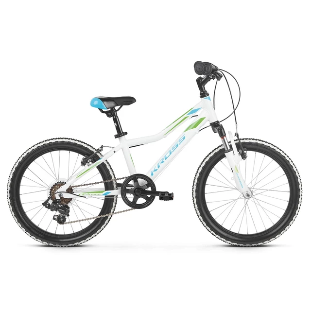 Children’s Bike Kross Lea Mini 2.0 20” – 2019 - White/Blue/Green Glossy