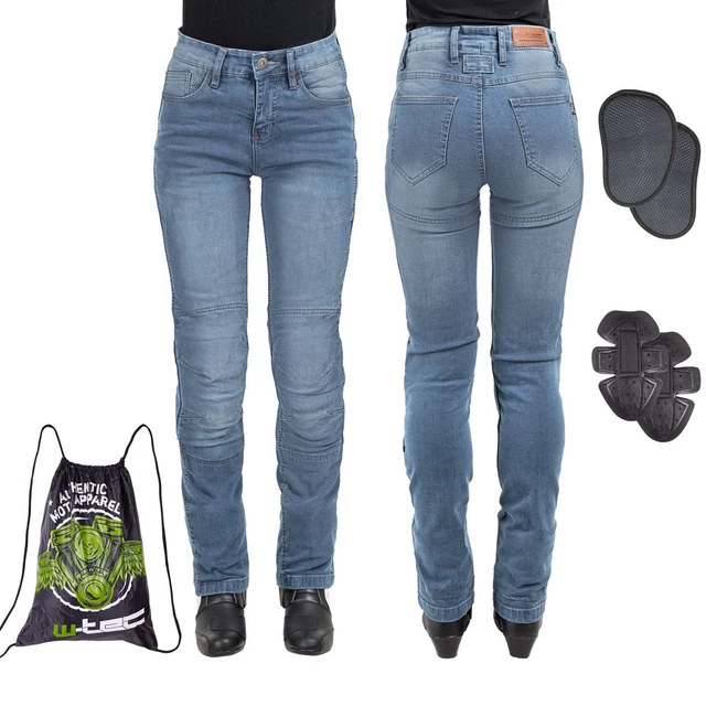 Women’s Moto Jeans W-TEC Lustipa - Blue - Blue