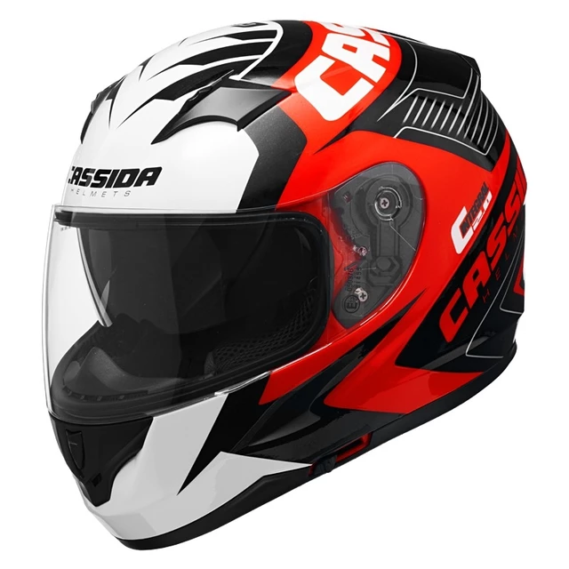 Motorcycle Helmet Cassida Integral 2.0 Perimetric - Fluo Yellow/Black/White/Grey - Red/Black/White/Grey