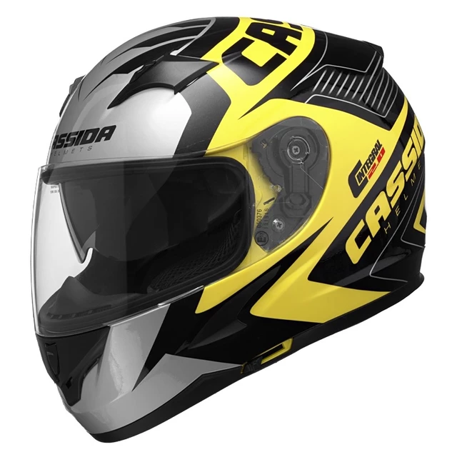 Motorcycle Helmet Cassida Integral 2.0 Perimetric - Fluo Yellow/Black/White/Grey