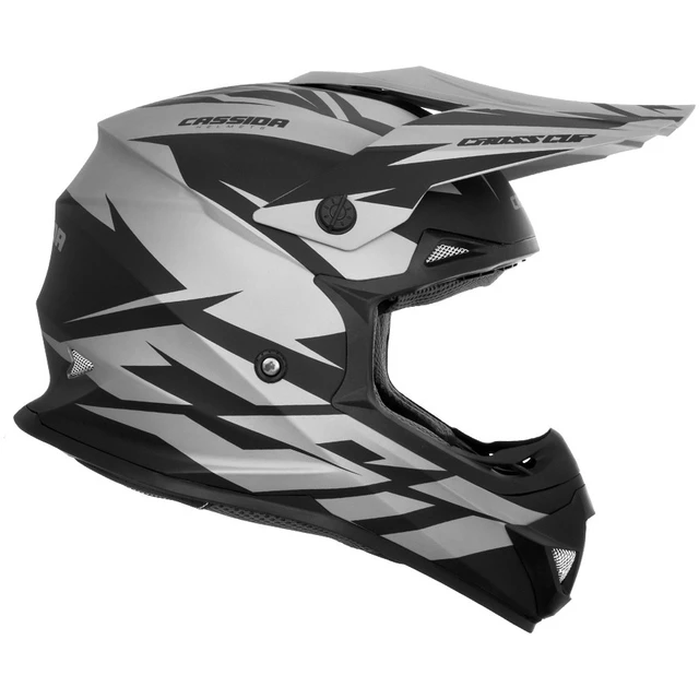 Motocross Helmet Cassida Cross Cup Two - Fluo Yellow/Black/Grey
