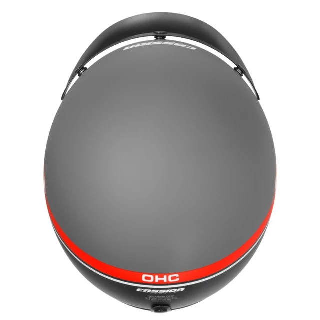 Moto prilba Cassida Oxygen Jawa OHC - červená matná/čierna/biela