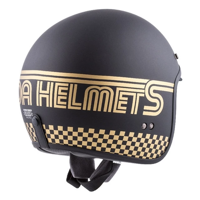 Motorcycle Helmet Cassida Oxygen Rondo - Black Matte/Gold