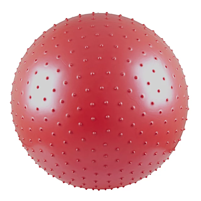 Piłka gimnastyczna do masażu inSPORTline z wypustkami 75cm - Czerwony