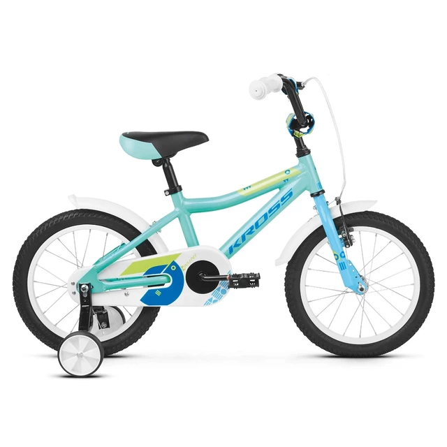 Children’s Bike Kross Mini 4.0 16” – 2019 - Turquoise/Blue/Green Glossy