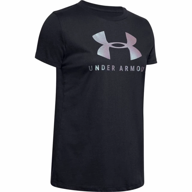 Women’s T-Shirt Under Armour Graphic Sportstyle Classic Crew - Black-Chrome
