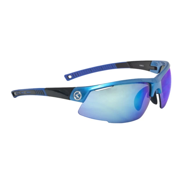 Cyklistické brýle KELLYS Force - Sky Blue, modrá s duhovými modrými skly
