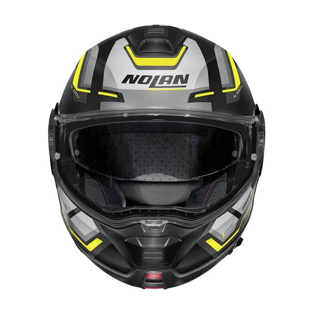 Motorcycle Helmet Nolan N100-5 Upwind N-Com P/J - Glossy Black-Red -  inSPORTline
