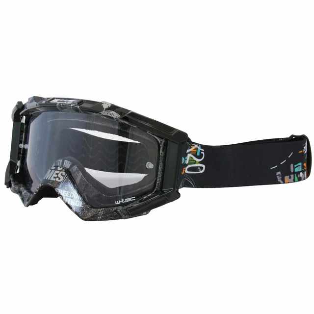 Očala W-TEC Major z grafiko - črna-grafika - črna-grafika