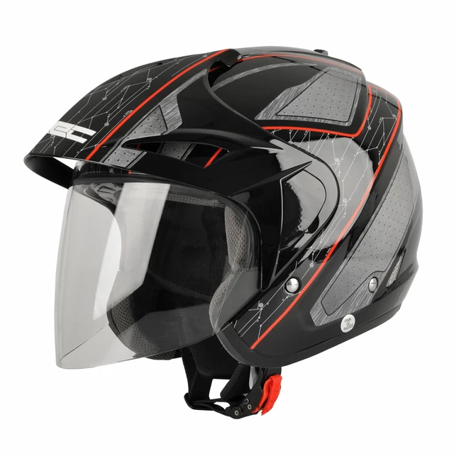 Motorcycle Helmet W-TEC NK-629 - Black-Red