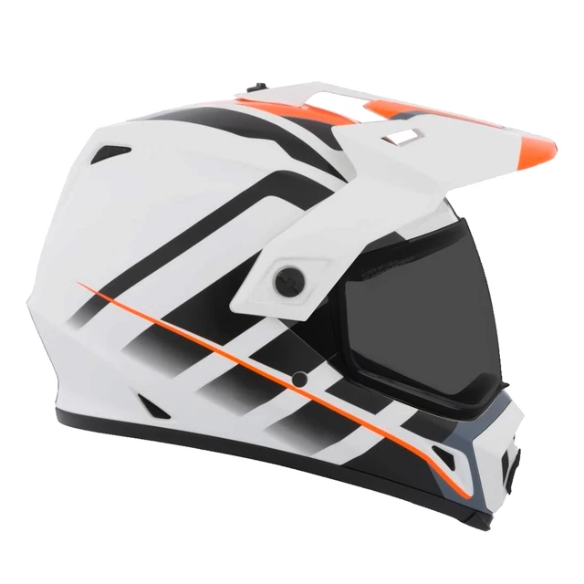 Motocross Helmet BELL MX-9 Adventure - Raid Orange/White