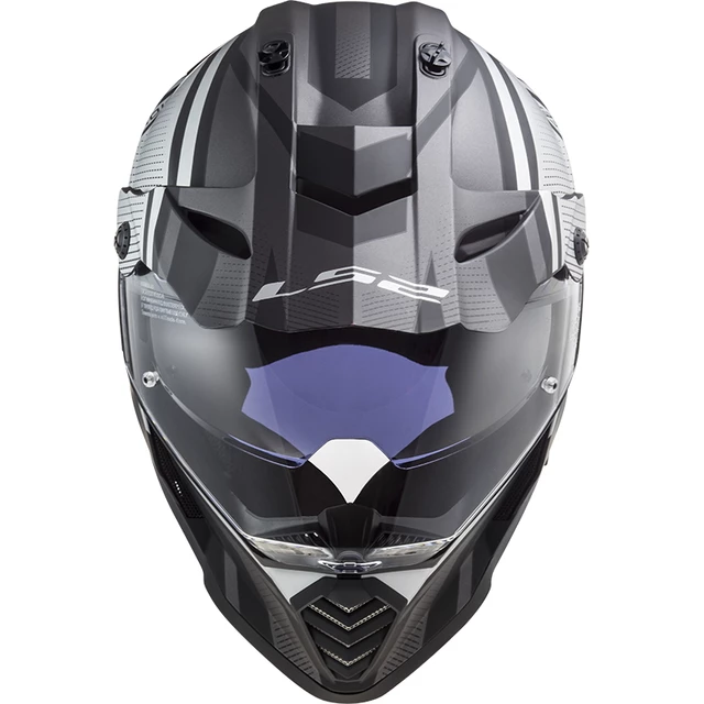 Motorcycle Helmet LS2 MX436 Pioneer Evo - Router Matt Black H-V Yellow