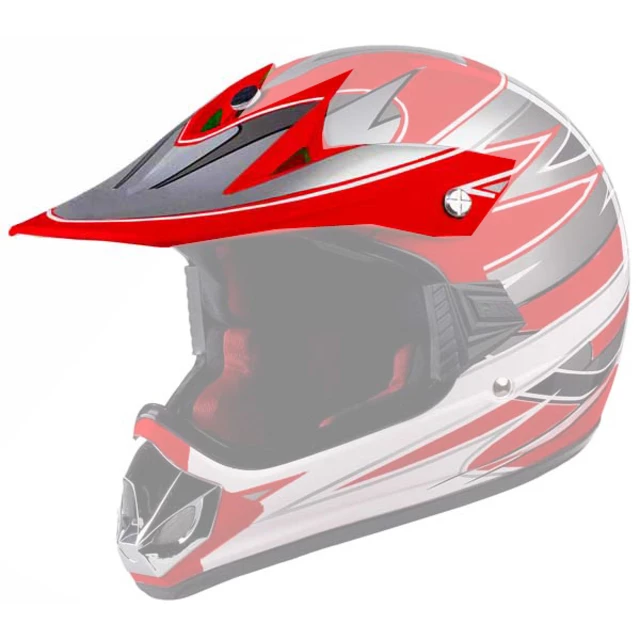 Replacement Visor for WORKER V310 Junior Helmet - Red