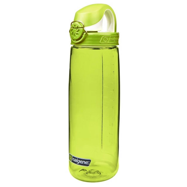 Sport kulacs NALGENE On the Fly 650 ml - clear/sprout cap - spring green/iguana cap