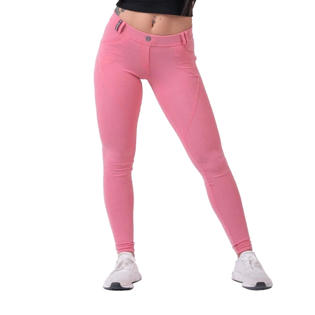 Women’s Leggings Nebbia Dreamy Edition Bubble Butt 537 - Powder Pink - Powder Pink