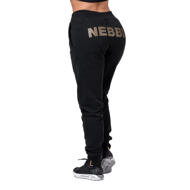 Damskie spodnie dresowe Nebbia Gold Classic 826 - Czarny