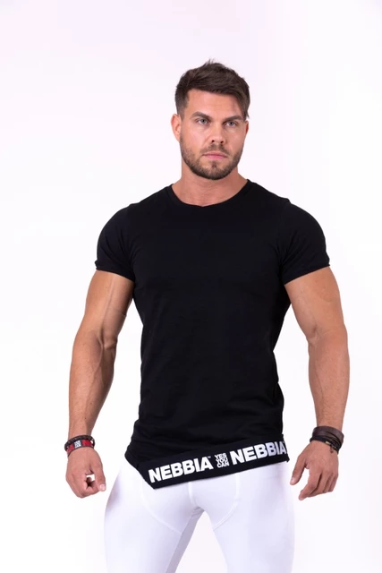 Férfi póló Nebbia Be rebel! 140 - fekete
