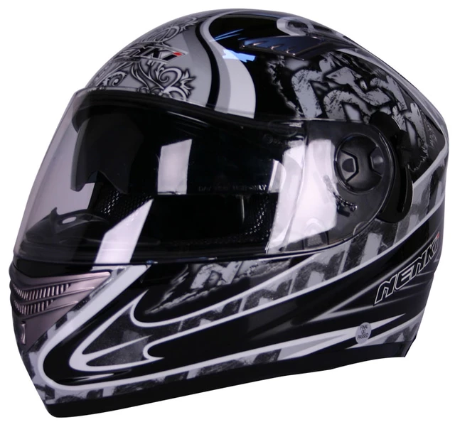 NENKI NK-830 Motorcycle Helmet - Black-Grey
