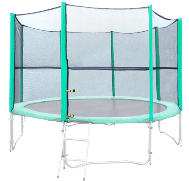 Zaščitna mreža za trampolin inSPORTline 366 cm - za navlečenje na 8 cevi - zelena