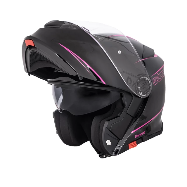 Flip-Up Motorcycle Helmet W-TEC Venero - Rosanero