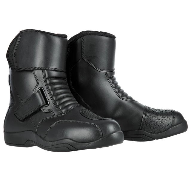 Motorcycle Boots Oxford Delta Short - Black - Black