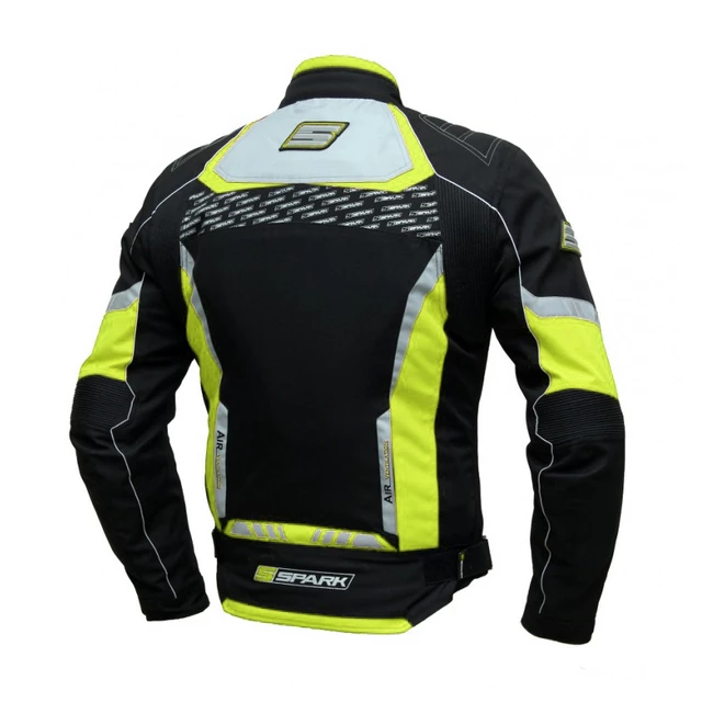 Men’s Textile Motorcycle Jacket Spark Mizzen - Black-Grey