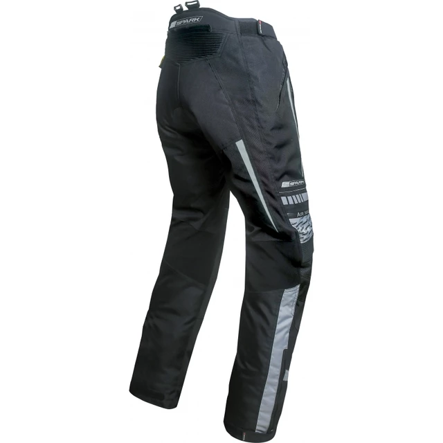 Men’s Textile Motorcycle Pants Spark Mizzen - Black-Fluo
