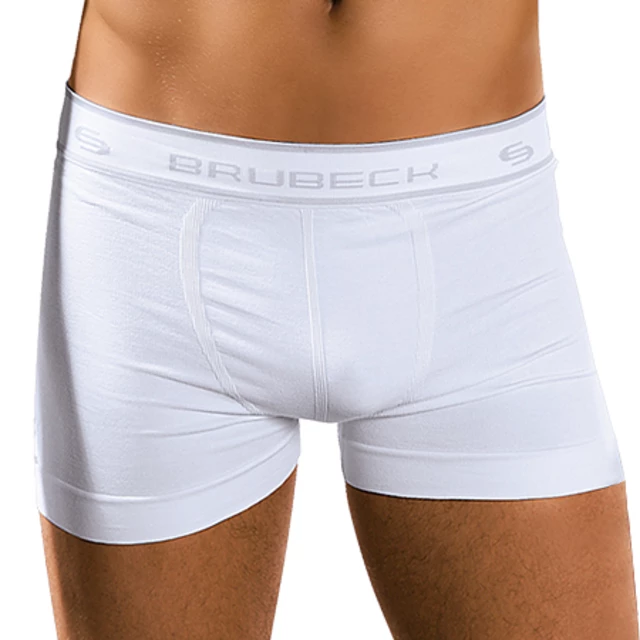 Men's boxer shorts Brubeck XXL - White