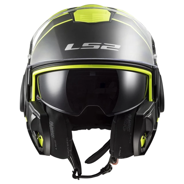 Flip-Up Motorcycle Helmet LS2 FF399 Valiant Lumen / H-V Yellow
