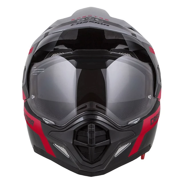 Cassida Tour 1.1 Spectre Motorradhelm - grau/weiss/schwarz